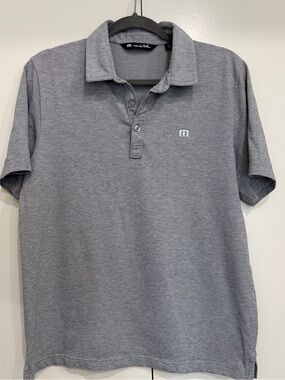 Travis Mathew Heather Grey Golf Polo